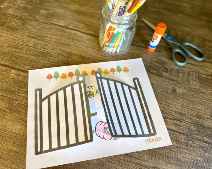 Printable Thanksgiving craft for Sunday School