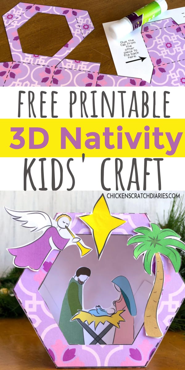 Free Printable Nativity Craft (for Preschool & up) » Chicken Scratch ...